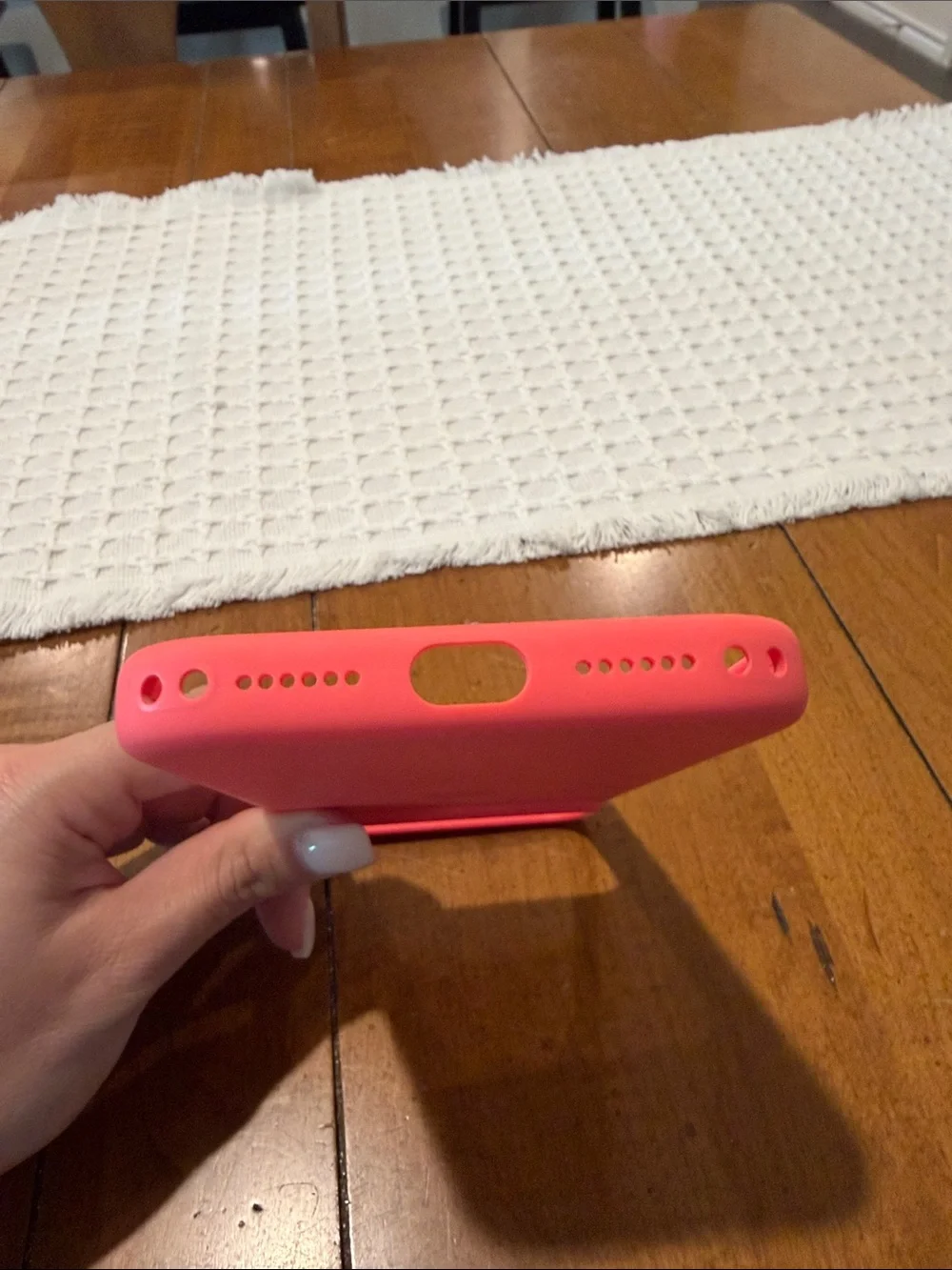 Apple Silicone iPhone Case Bright Guava